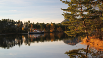 Fishing on lake Nisser